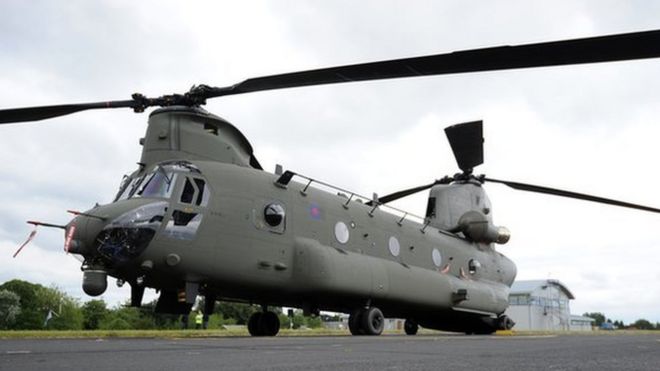 Chinook makes 'unplanned landing' in Carmarthenshire