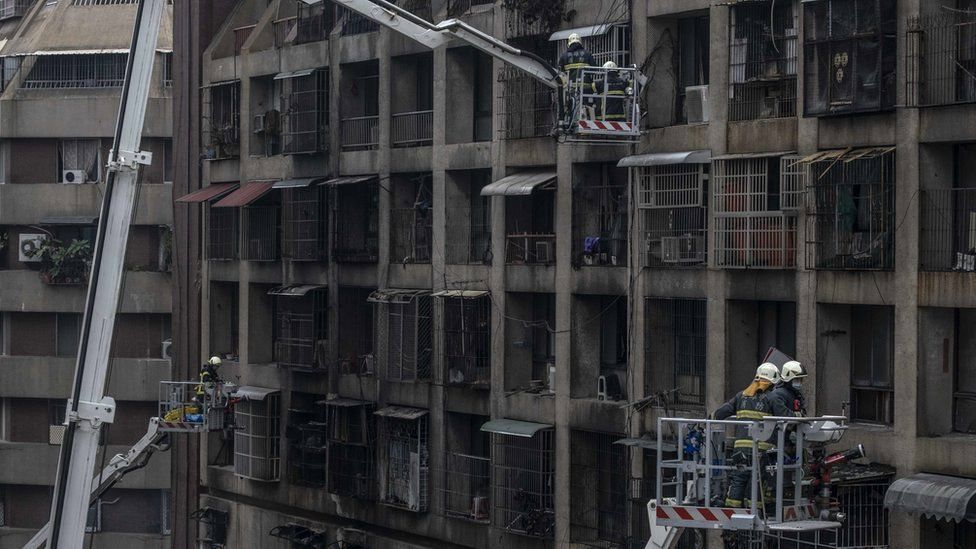 Kaohsiung: Fire at Taiwan tower block kills at least 46